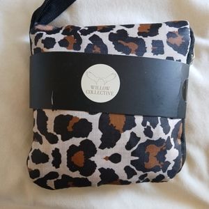 Leopard Print Foldable Backpack by Willow Collective | New/Unsealed